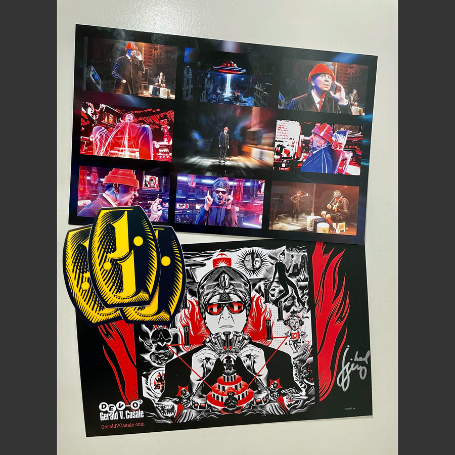 AUTOGRAPHED Double-Sided Card Print & STICKERS Set: 